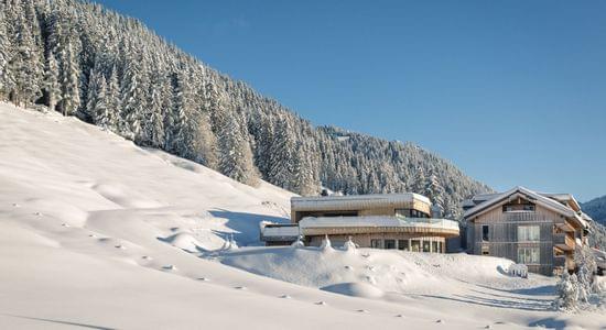 Hotel im Allgäu - Torghele's Wald + Fluh - Außenansicht Winter
